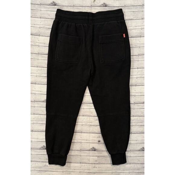 NICE KICKS Mens Essentials Sweatpant Jogger Sz L Black Logo Drawstring Pants - Picture 16 of 16